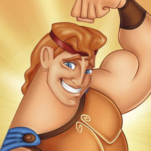 Imagem com a capa do DVD de Hércules